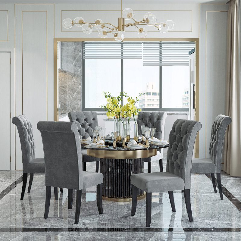 6-4-2-PCS-Upholstered-Velvet-Dining-Chairs-Elegant-High-end-Tufted-Armless-Solid-Wood-Chair