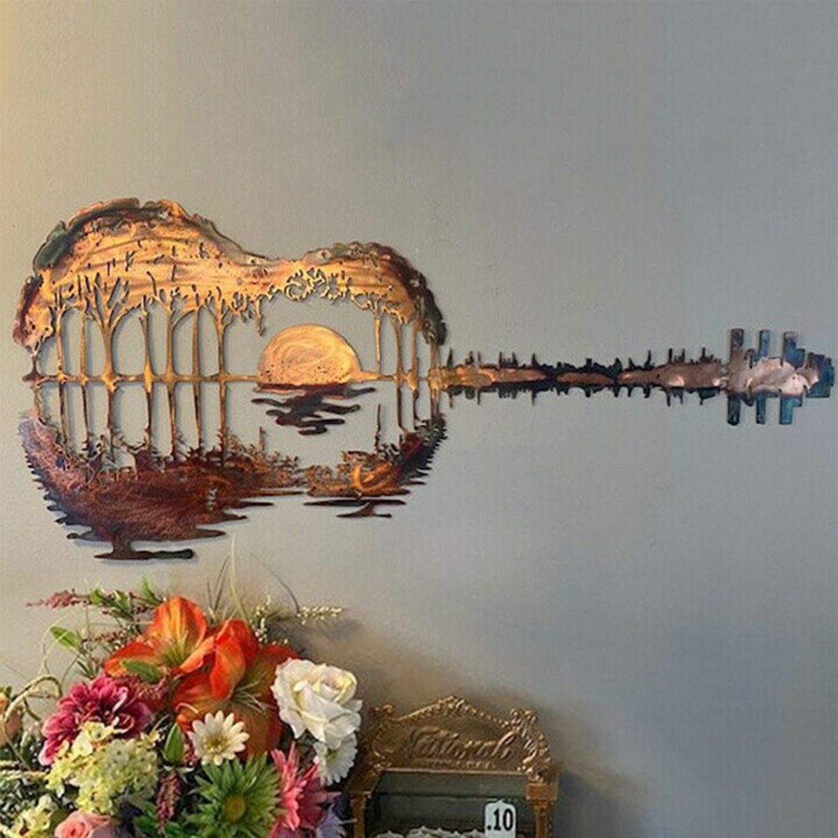Abstract-Guitar-Metal-Art-Metal-Wrought-Iron-Forest-Guitar-Indoor-Outdoor-Courtyard-Decoration-Crafts-wall-Hanging