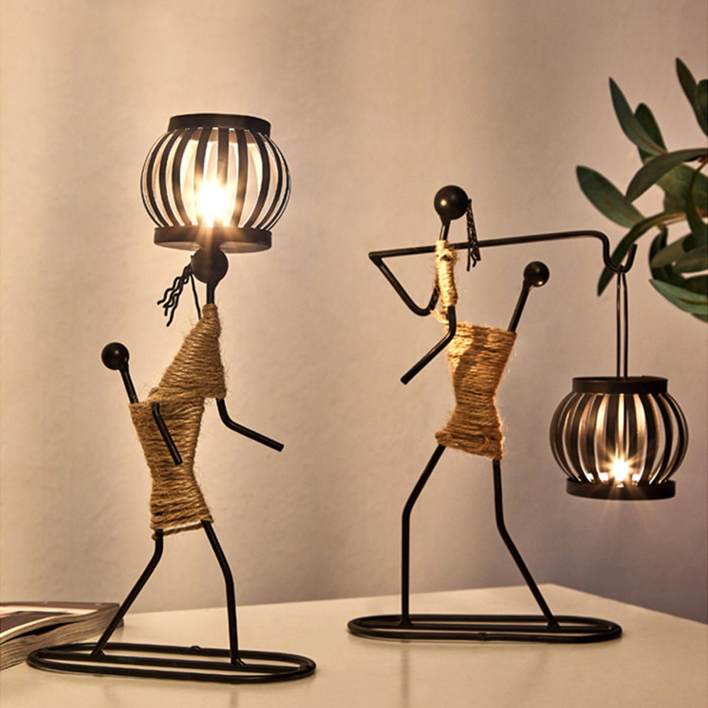 Metal-Candlestick-Little-People-Candle-Holder-Nordic-Character-Handmade-Home-Decoration-Art-Gift-Creative-Candle-Holder