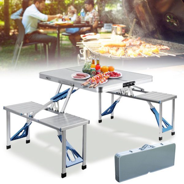 Outdoor Folding Table Chair Camping Aluminium Alloy Picnic Table Waterproof Ultra-light